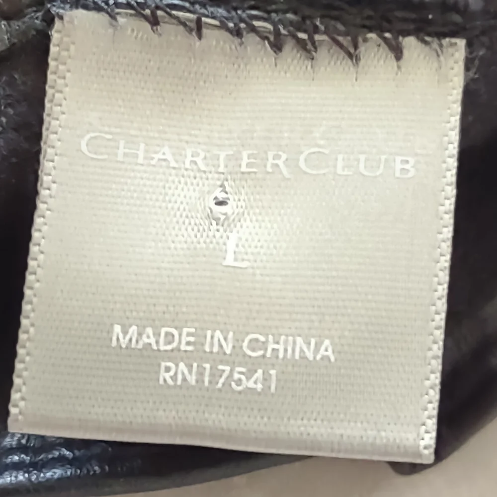Black leather gloves